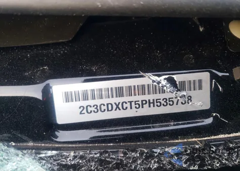 2023 Dodge Charger R/T из США, поврежденный, VIN 2C3CDXCT5PH535738